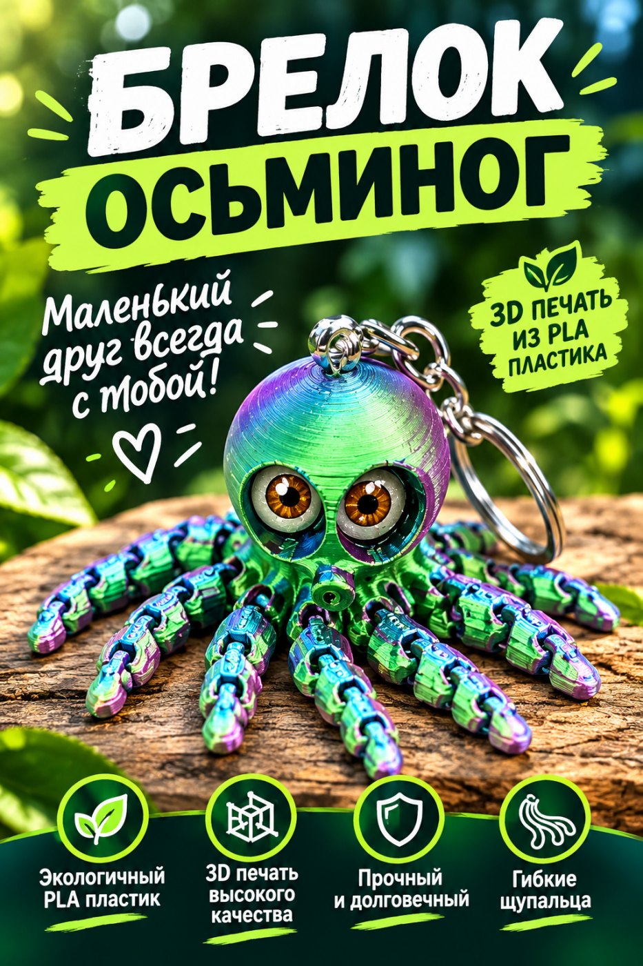 Брелок Осьминог